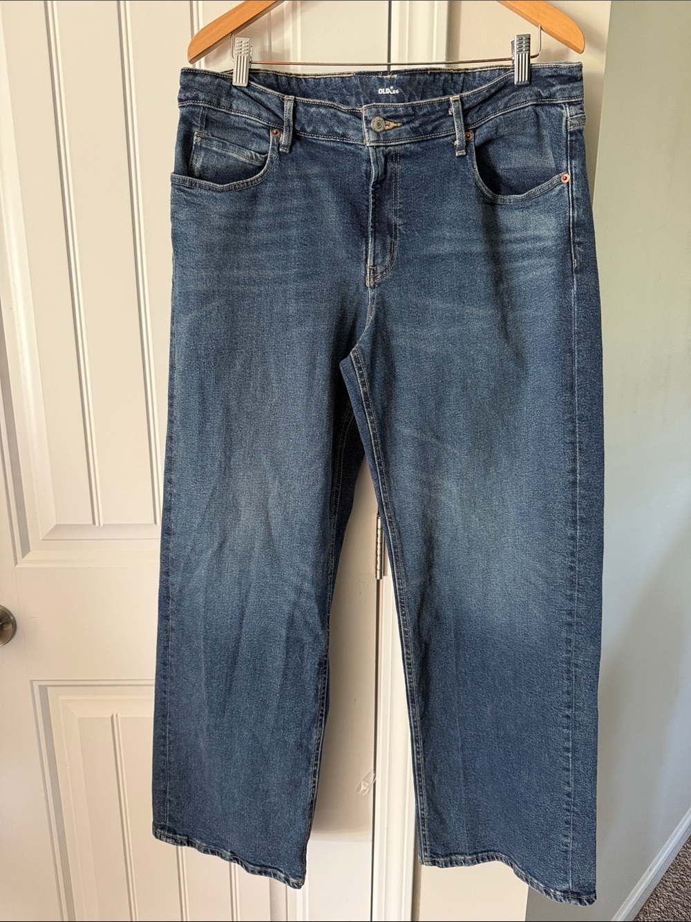 Old Navy sky High Mid rise wide leg jeans
